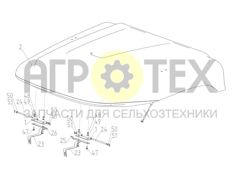 Крыша (РСМ-200.06.04.000Ф) (№50 на схеме)